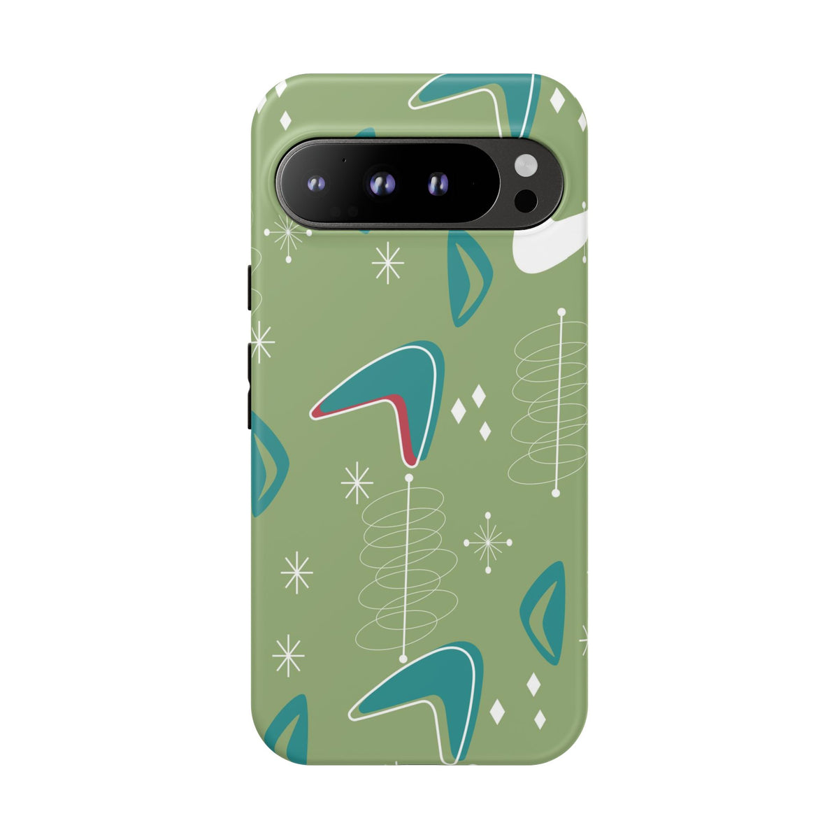Mid Century Modern Atomic Boomerang, 50s Space Age Tough Phone Case