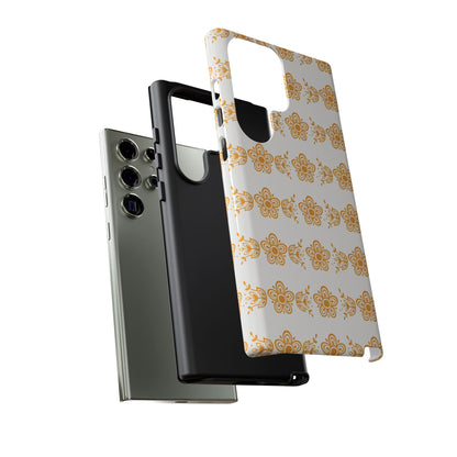 Pyrex Golden Butterfly Floral Phone Case, Tough Cases for Stylish Protection, Gift for Her, Durable, Trendy Floral Design, Cell Phone Cover