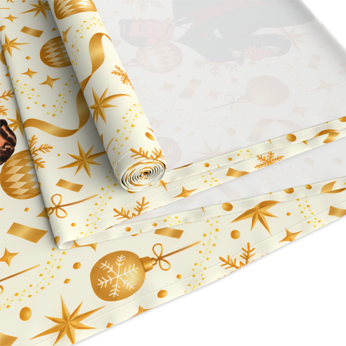 Mid Century Modern Christmas Party Martini Couple Table Runner