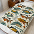 Mid Century Modern Bauhaus Colorful Fish Pattern Plush Blanket for Cozy Living Spaces - Mid Century Modern Gal