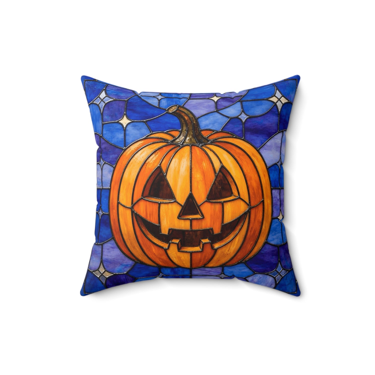 Halloween Stained Glass Style Jack-o&