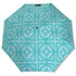 1950s Breeze Block Designed Aqua Blue UV Protection Umbrella - Mid Century Modern Gal