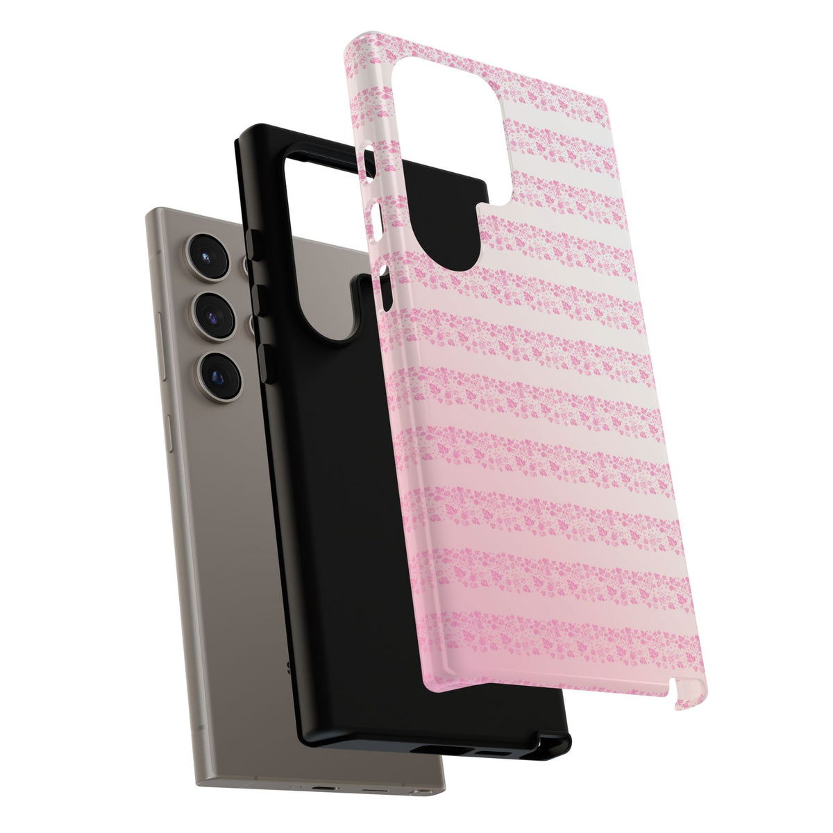 Pink Pyrex Gooseberry Striped Phone Case, Stylish Phone Cover, Tough Protective Case, Cute Cell Phone Case, Trending Gift for Her