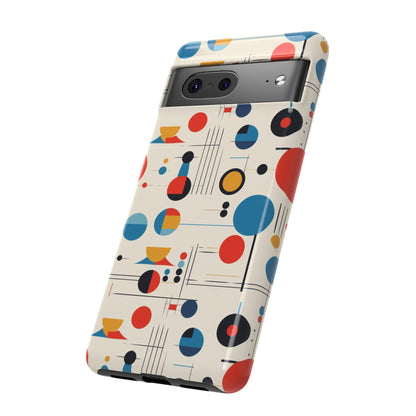 Mid Mod Bauhaus Designed iPhone, Samsung, Retro Phone Tough Cases