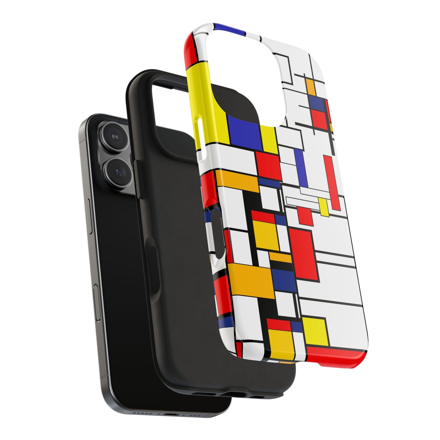 Retro Mod Mondrian, Mid Century Modern Style Tough Phone Case