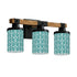 Art Deco Blue Modern Vanity Light Fixture - Mid Century Modern Gal
