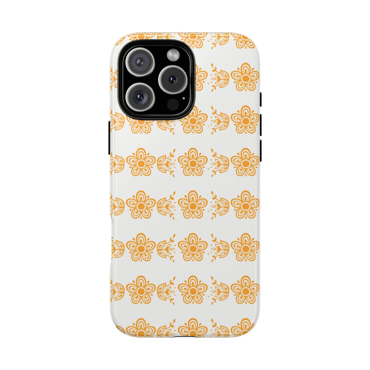Pyrex Golden Butterfly Floral Phone Case, Tough Cases for Stylish Protection, Gift for Her, Durable, Trendy Floral Design, Cell Phone Cover