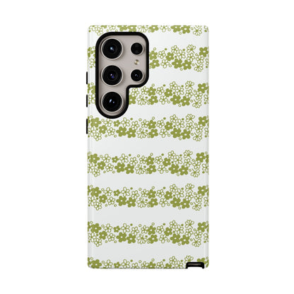 Pyrex Crazy Daisy Spring BlossonFloral Phone Case: Tough Cases with Elegant Green Floral Design, Durable Phone Cover