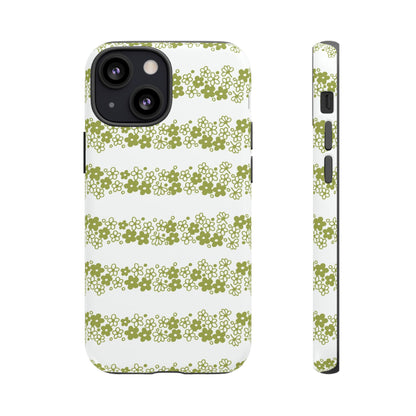 Pyrex Crazy Daisy Spring BlossonFloral Phone Case: Tough Cases with Elegant Green Floral Design, Durable Phone Cover