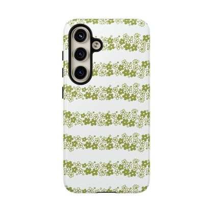 Pyrex Crazy Daisy Spring BlossonFloral Phone Case: Tough Cases with Elegant Green Floral Design, Durable Phone Cover