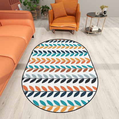 Multiple Sizes Oval Area Rug - Mid Century Modern Gal