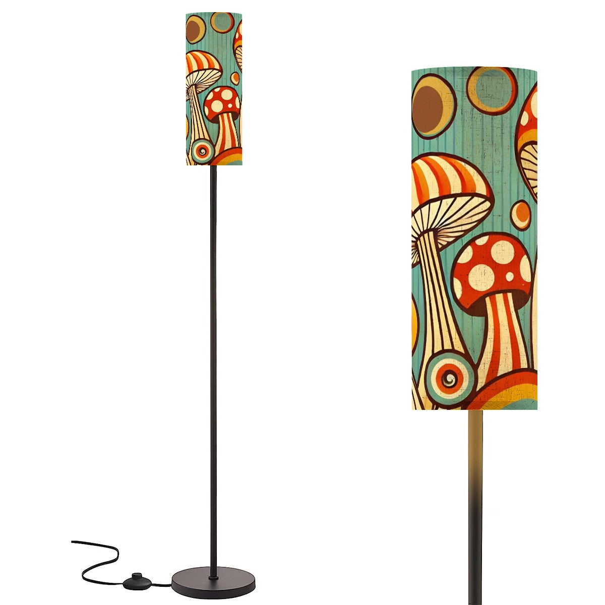 Groovy Mellow Mushroom 60s Designed Floor Lamp Modern - Mid Century Modern Gal
