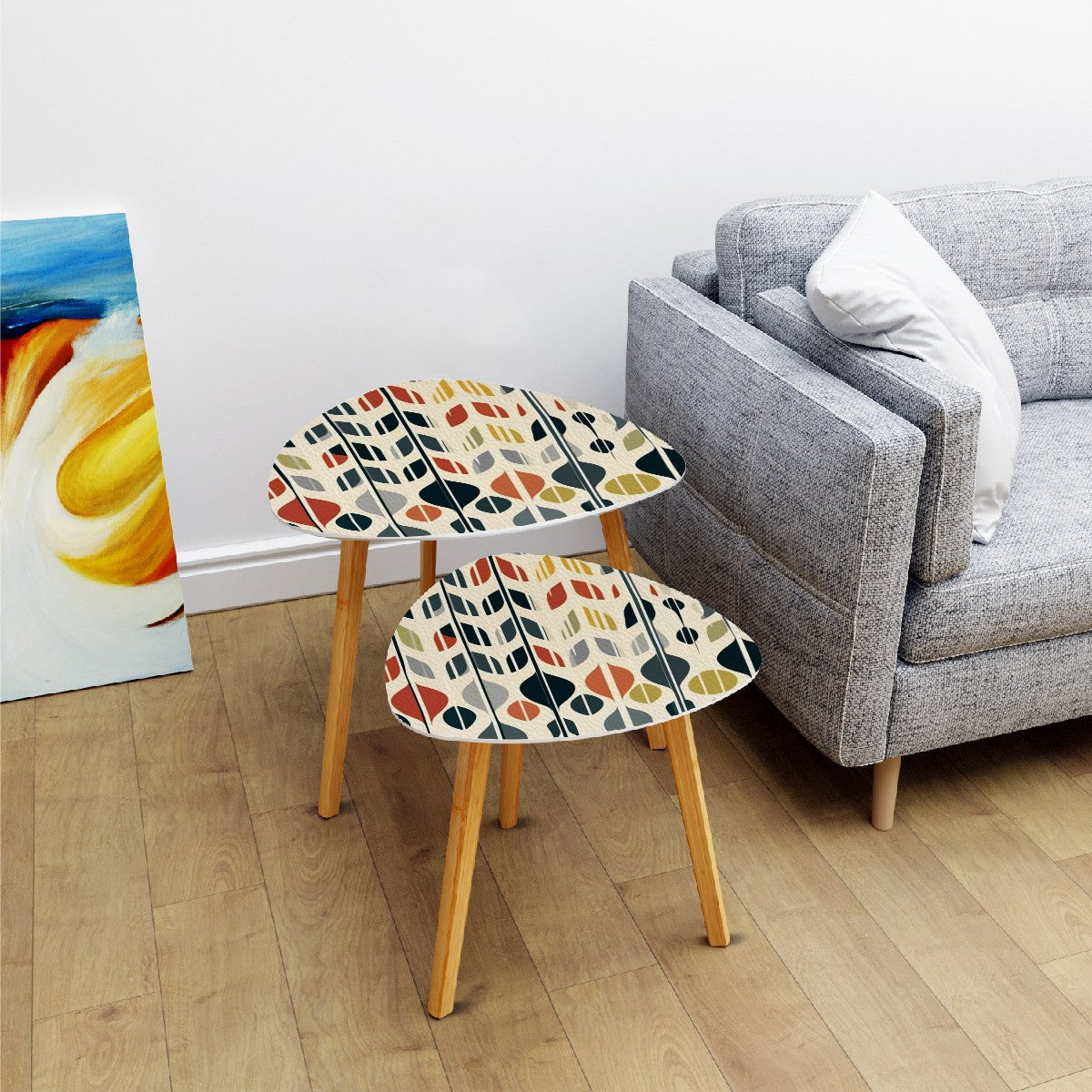 Mid Century Modern Danish Scandinavian Designed Retro Mod Nesting Tables - Mid Century Modern Gal
