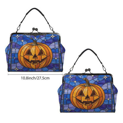 Halloween Stained Glass Style Jack-o&