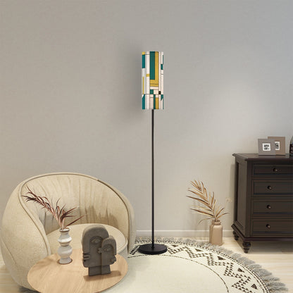Modern Bauhaus Designed, Green, Teal Mod Floor Lamp Modern - Mid Century Modern Gal