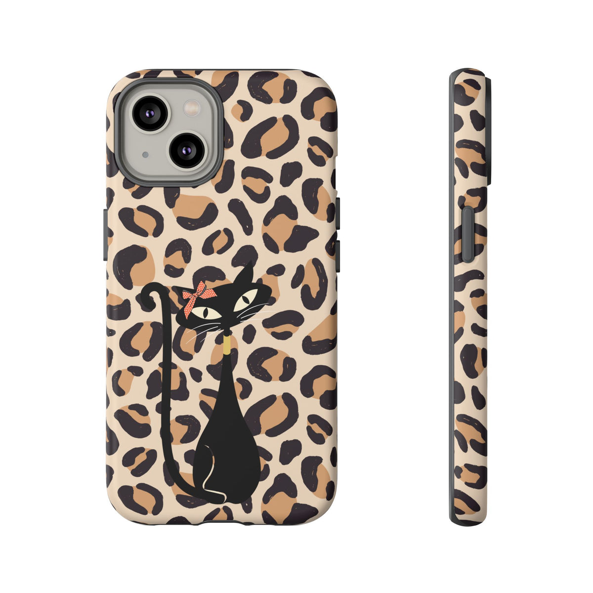 Mid Century Modern 50s Leopard Print, Atomic Cat, Mid Mod Tough Cases