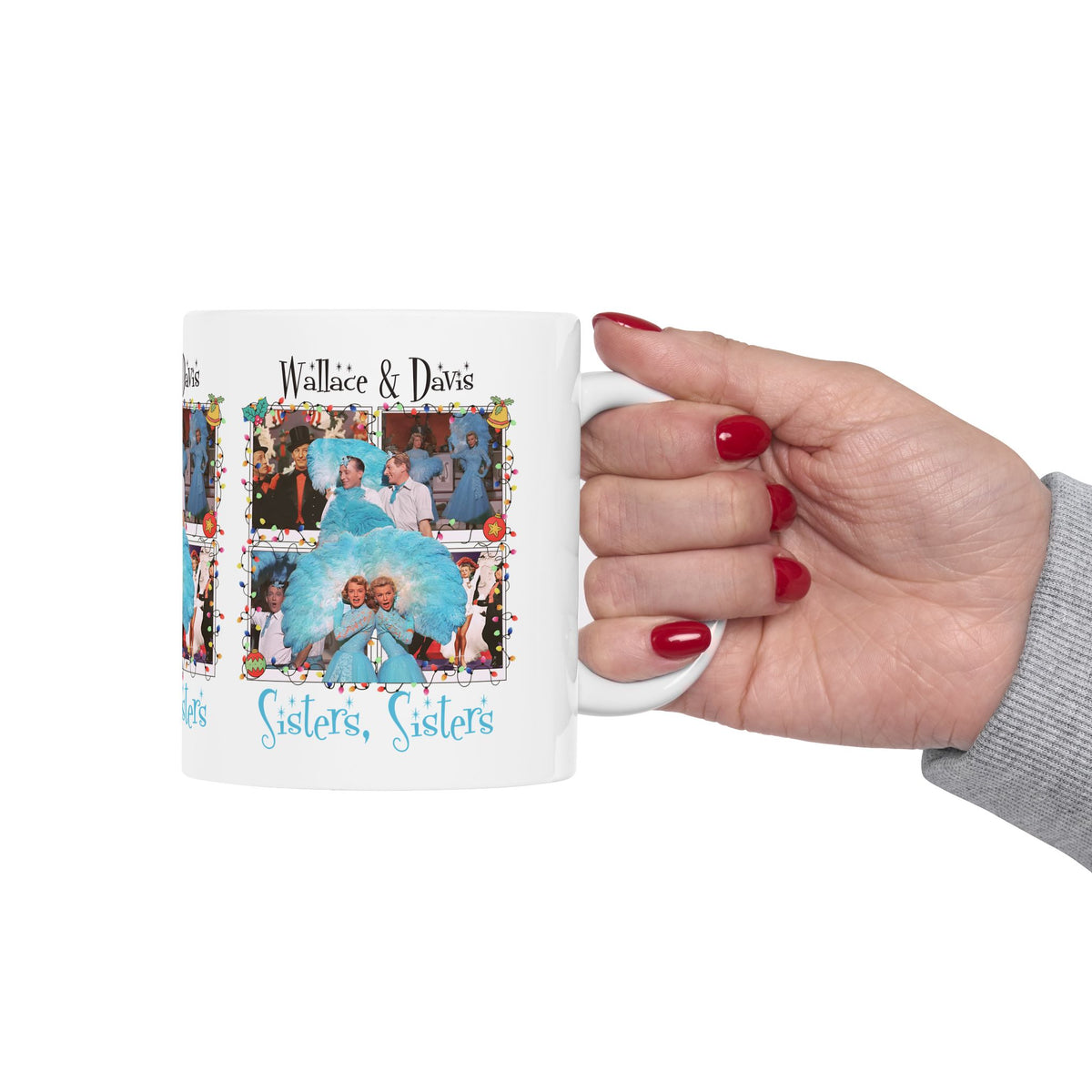Sisters, Sisters Ceramic Mug – Fun Gift for Family & Friends - Mid Century Modern Gal