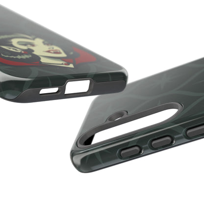 Vampire Dracula Girl Halloween Goth Horror Buff MCM Green Tough Phone Case