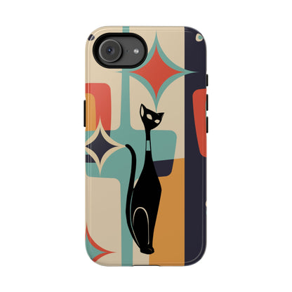 Atomic Cat, Sexton Cat, Mid Mod, Retro Geometric, Starburst Tough Phone Cases