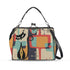 Atomic Mod Cat Retro Kisslock Purse, Shoulder Bag - Mid Century Modern Gal