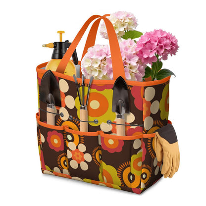 Retro Flower Power 70s Garden Tool Bag - Mid Century Modern Gal
