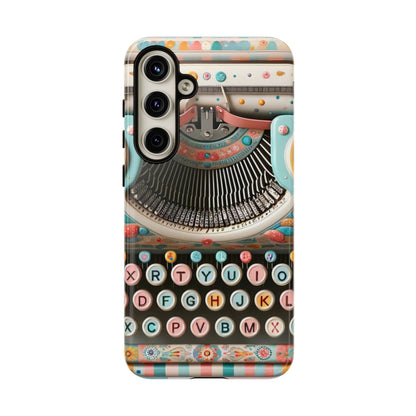 Retro Typewriter Mid Mod Kitschy  Quirky Fun Smart Phone, Tough Cases