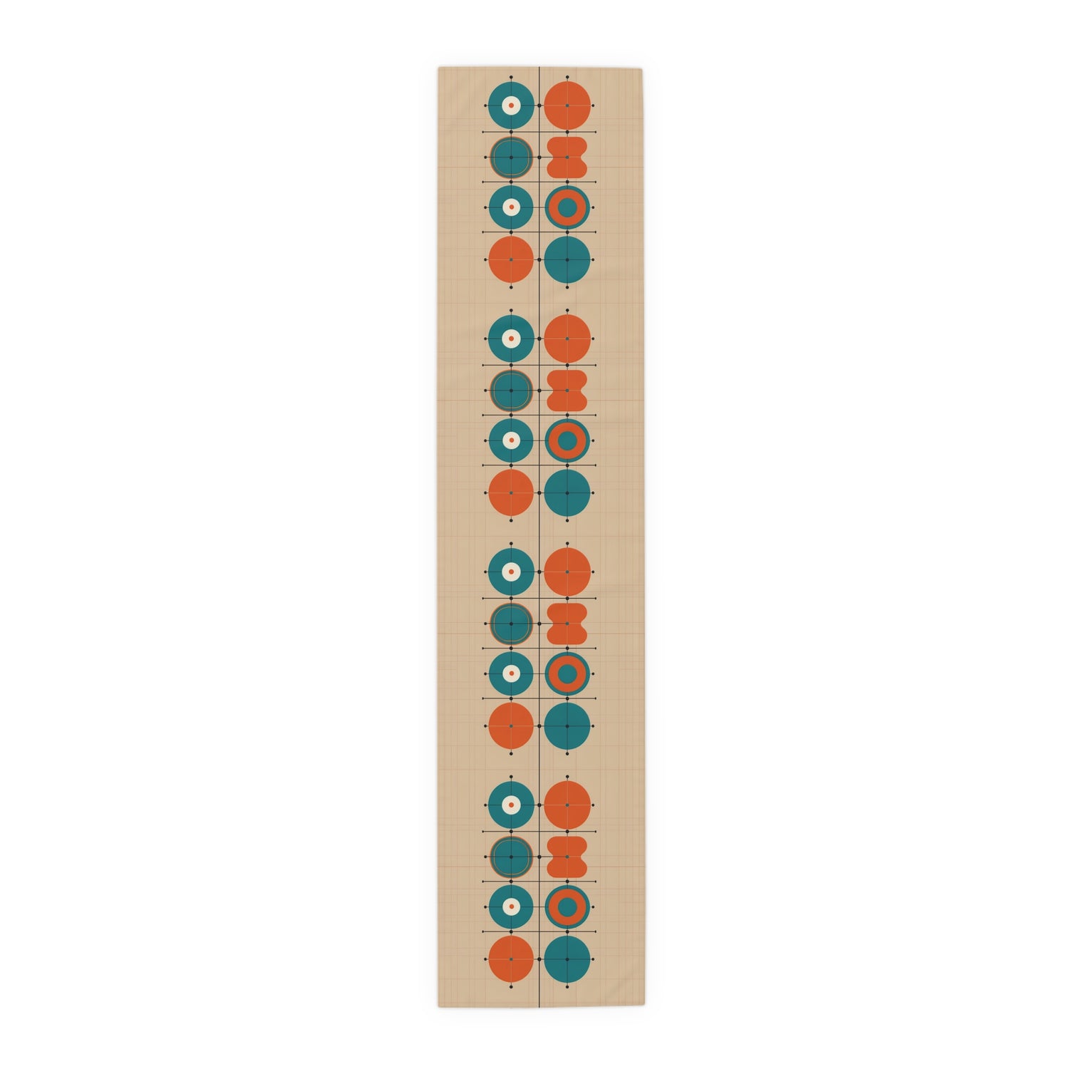 Mid Century Modern Minimalist Geometric Retro Table Runner - Mid Century Modern Gal
