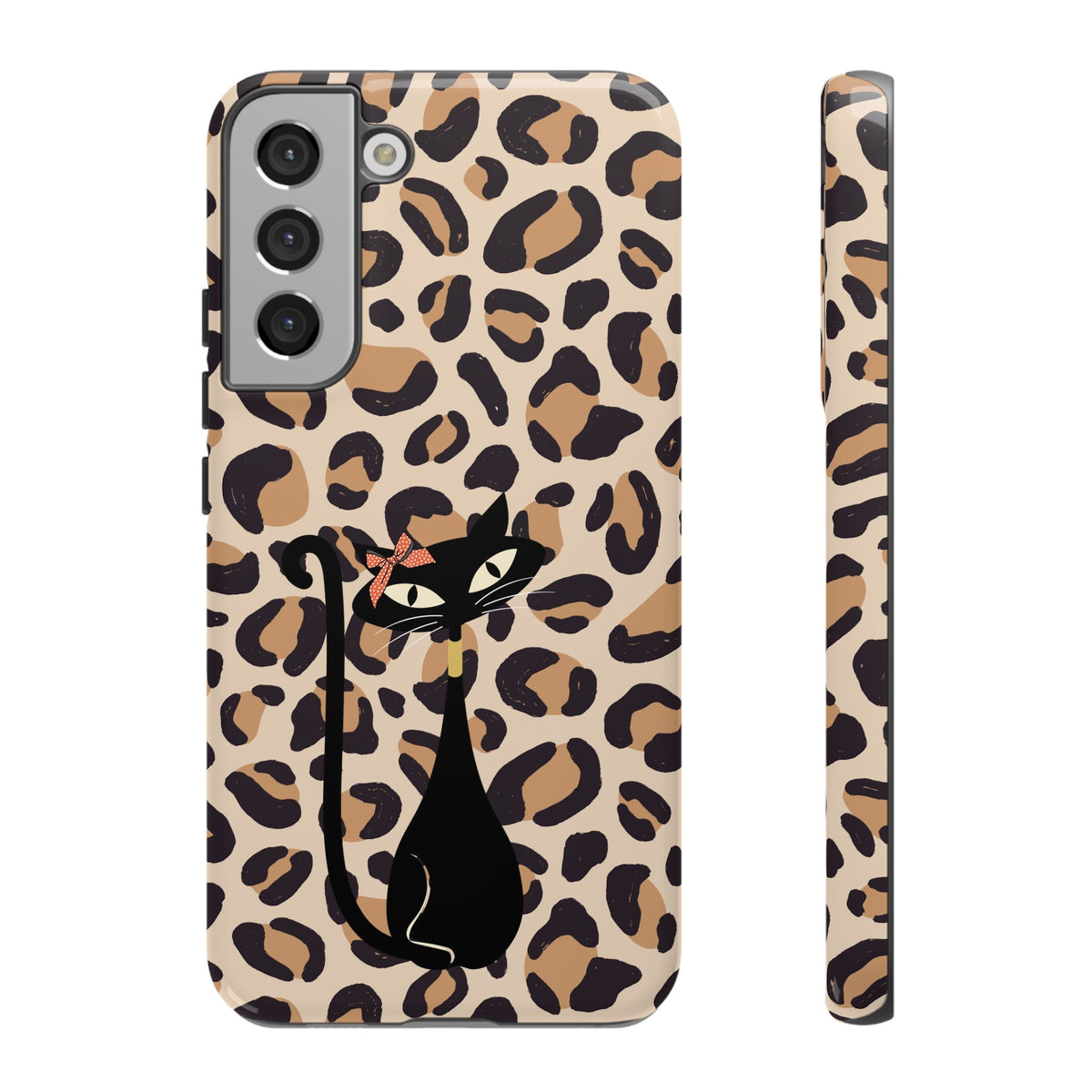 Mid Century Modern 50s Leopard Print, Atomic Cat, Mid Mod Tough Cases - Mid Century Modern Gal