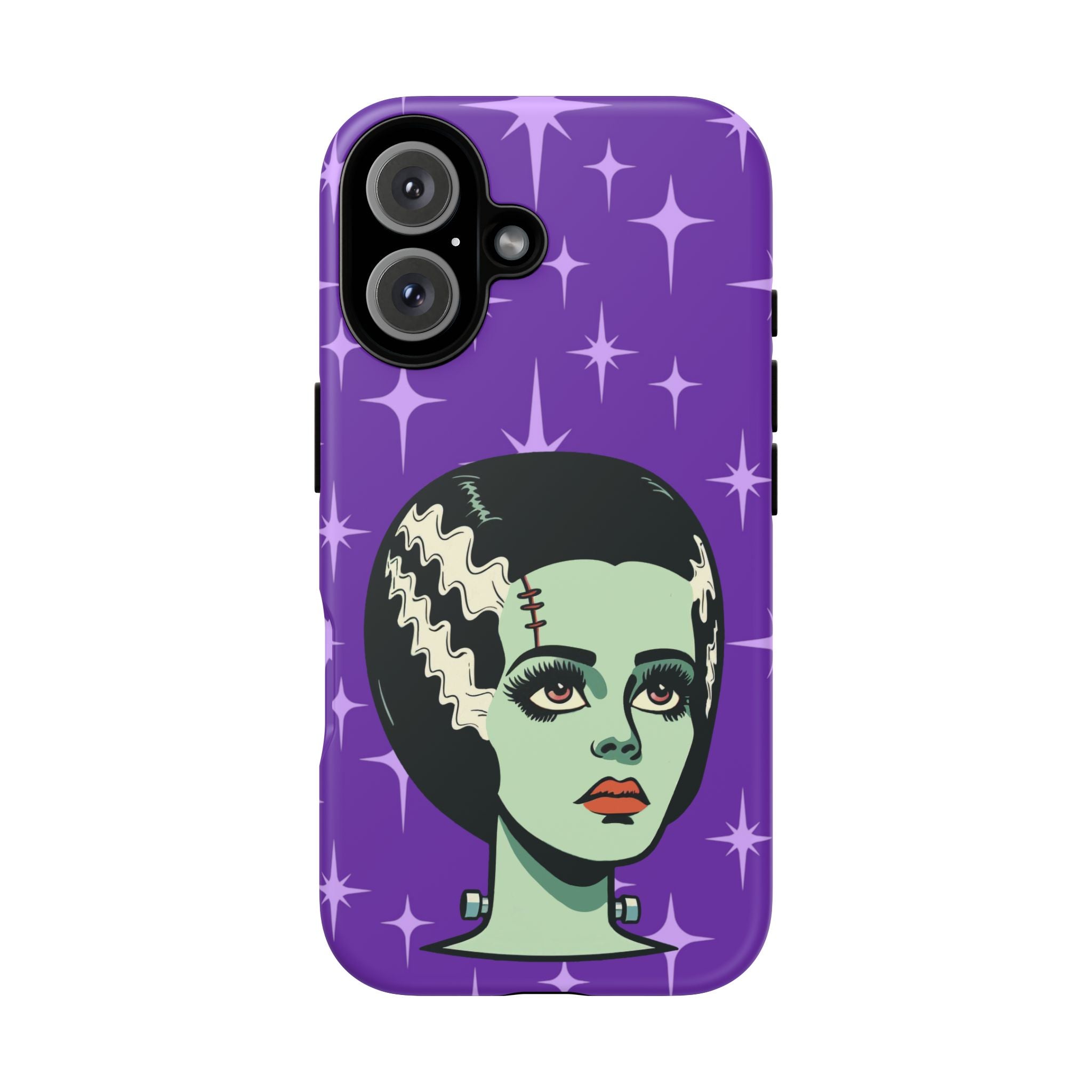 Bride of Frankenstein Retro Mid Mod Horror Buff Purple Halloween Tough Phone Case