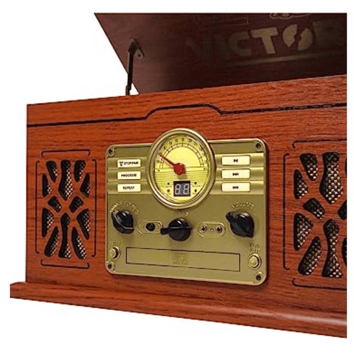 Wholesale Victor State 7-in-1 Wood Music Center with 3-Speed Turntable
