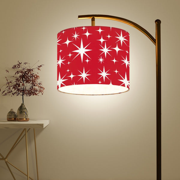 Atomic 50s Red Starburst Mid Mod Modernism Arc Floor Lamp (Made in USA)