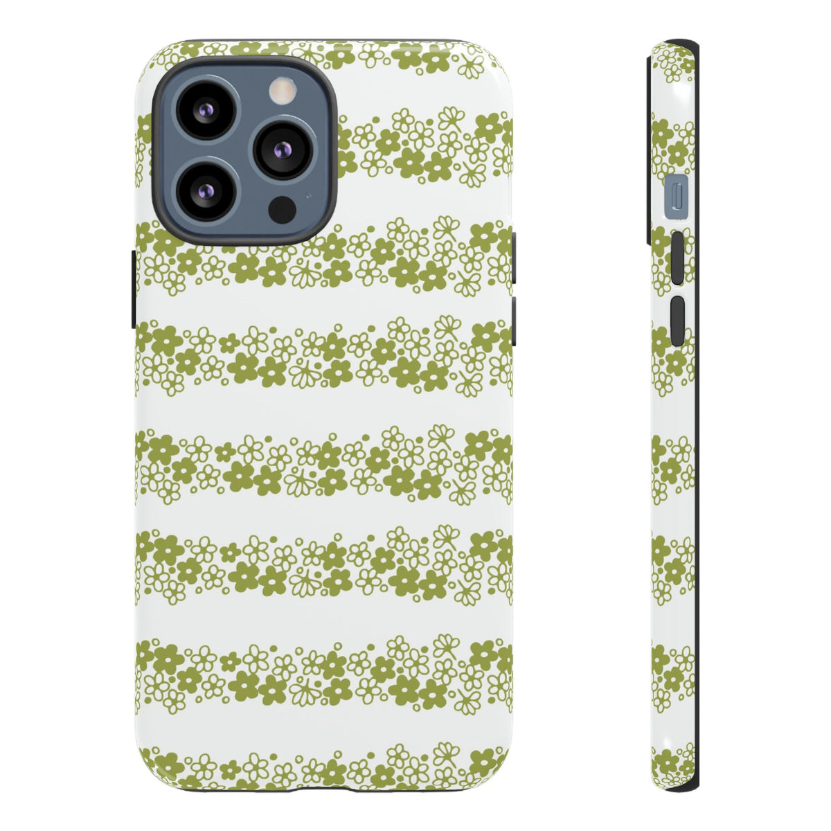 Pyrex Crazy Daisy Spring BlossonFloral Phone Case: Tough Cases with Elegant Green Floral Design, Durable Phone Cover