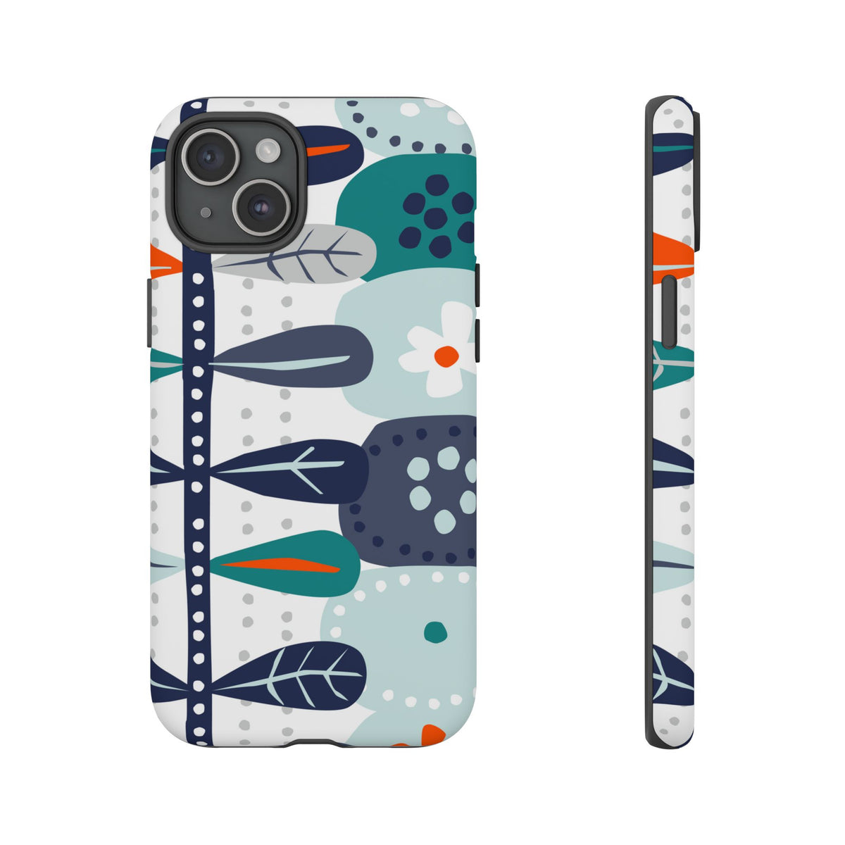 Scandinavian Modern Floral Nordic Hygge Tough Phone Case