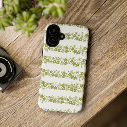 Pyrex Crazy Daisy Spring BlossonFloral Phone Case: Tough Cases with Elegant Green Floral Design, Durable Phone Cover