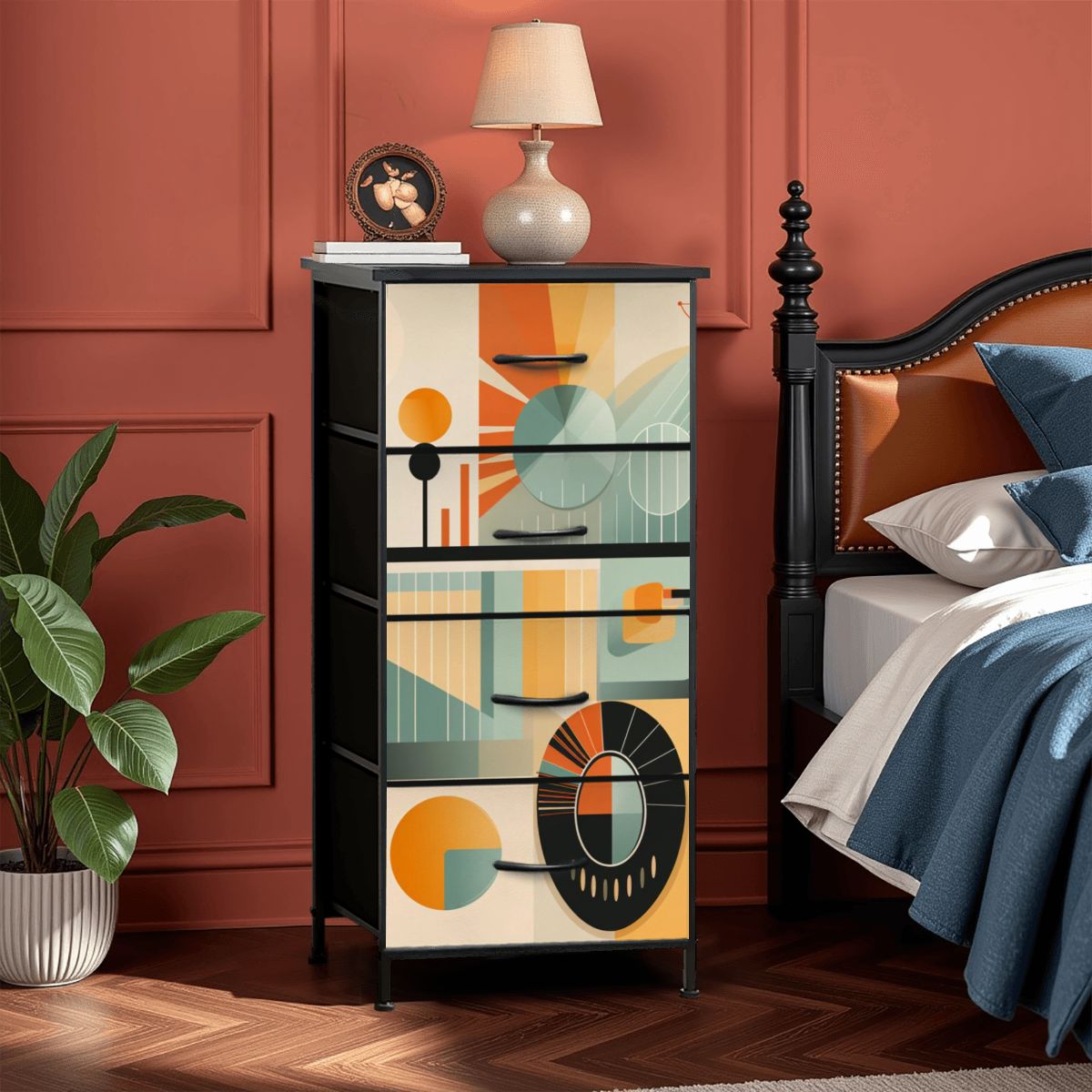Mid Century Modern Bauhaus Designed 4-Drawer Dresser - Mid Century Modern Gal