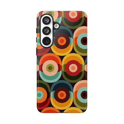 Retro Groovy Space Orb, Funky Fun Tough Phone Case
