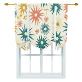 Atomic Starbursts, 50s Retro Mid Century Modern Tie Up Curtain - Mid Century Modern Gal