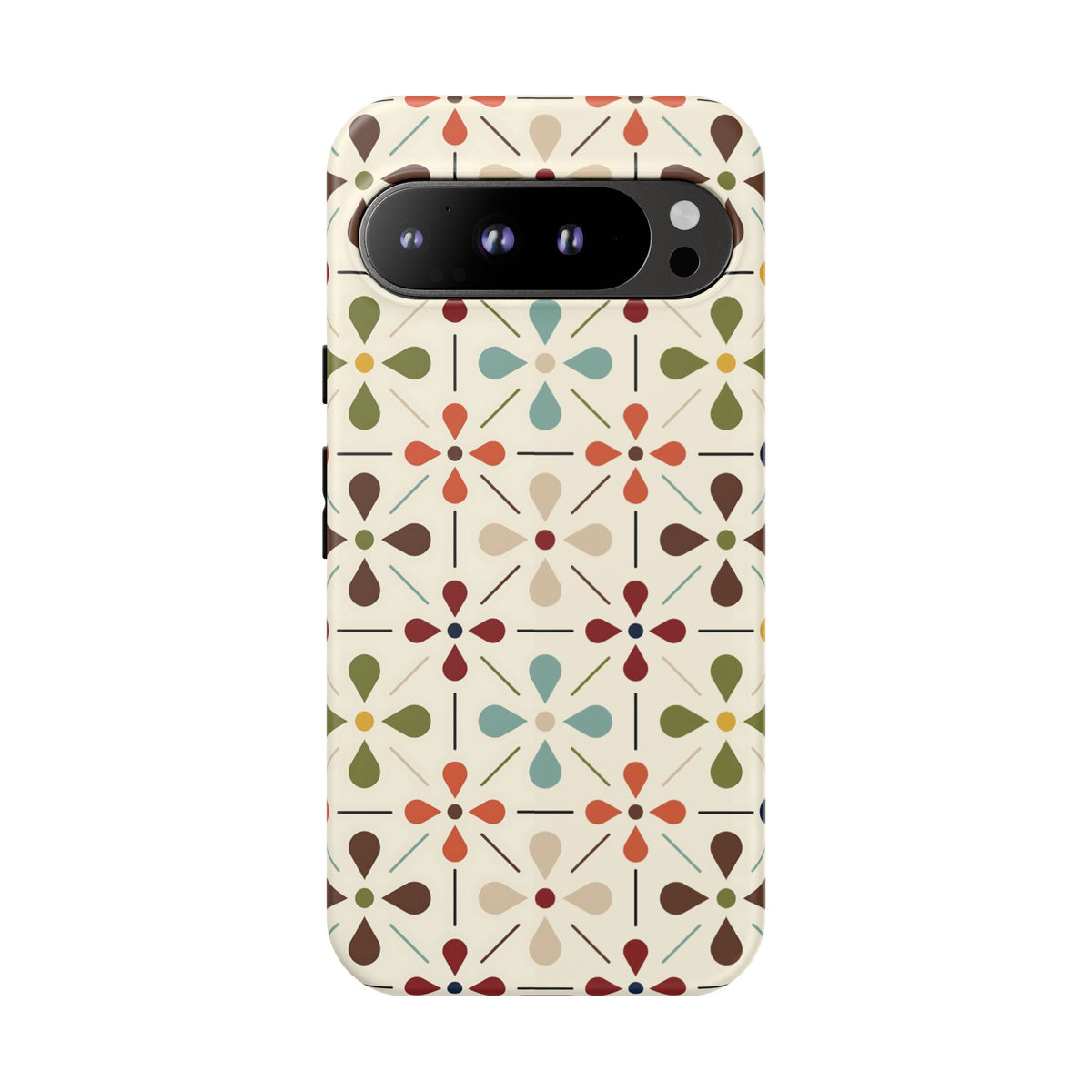 Scandinavian Flower, Mid Modern Danish Design Tough Phone Case
