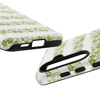 Pyrex Crazy Daisy Spring BlossonFloral Phone Case: Tough Cases with Elegant Green Floral Design, Durable Phone Cover