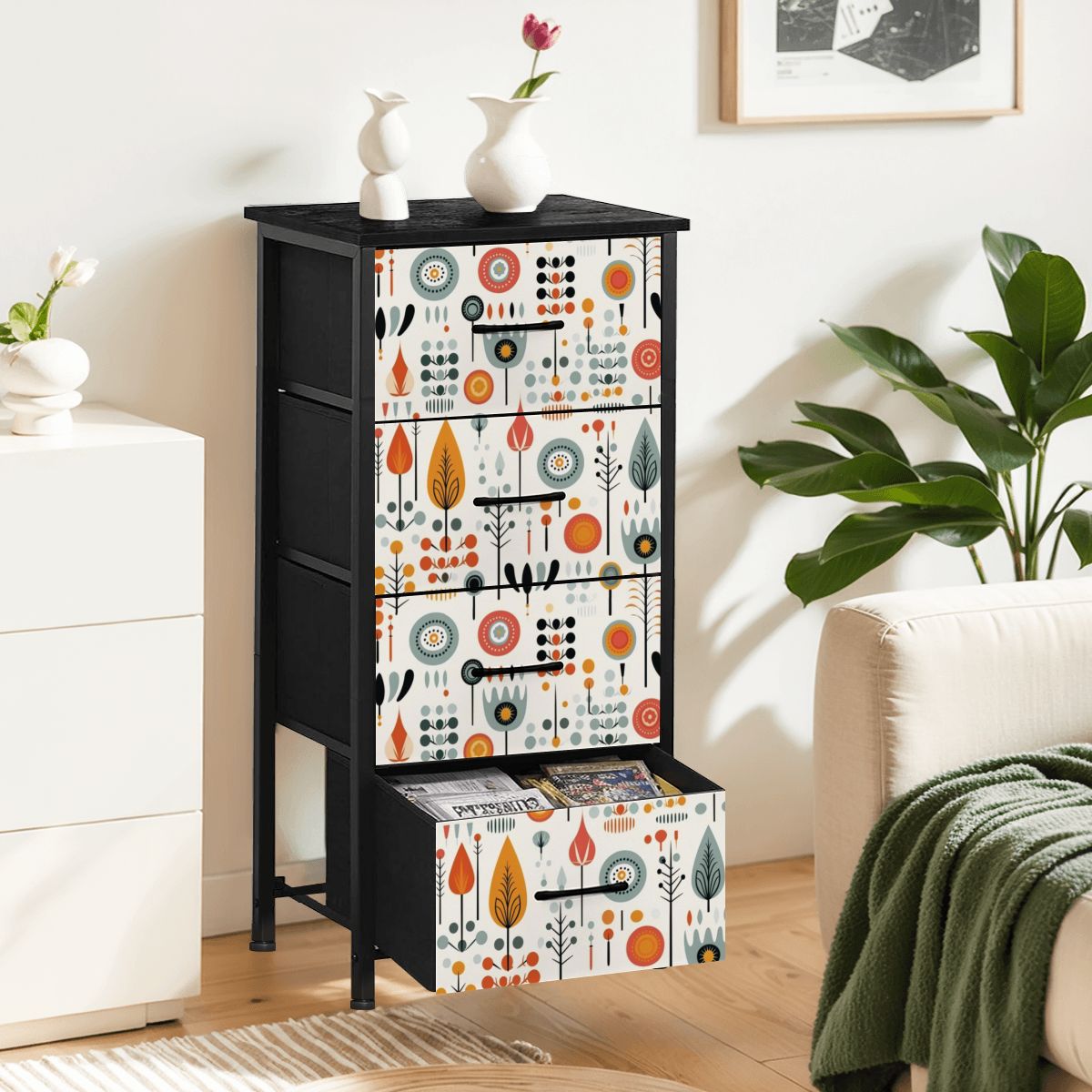 Mid Century Modern Scandinavian Designed 4-Drawer Dresser - Mid Century Modern Gal
