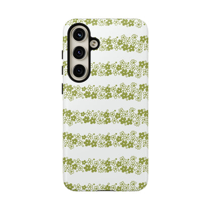 Pyrex Crazy Daisy Spring BlossonFloral Phone Case: Tough Cases with Elegant Green Floral Design, Durable Phone Cover