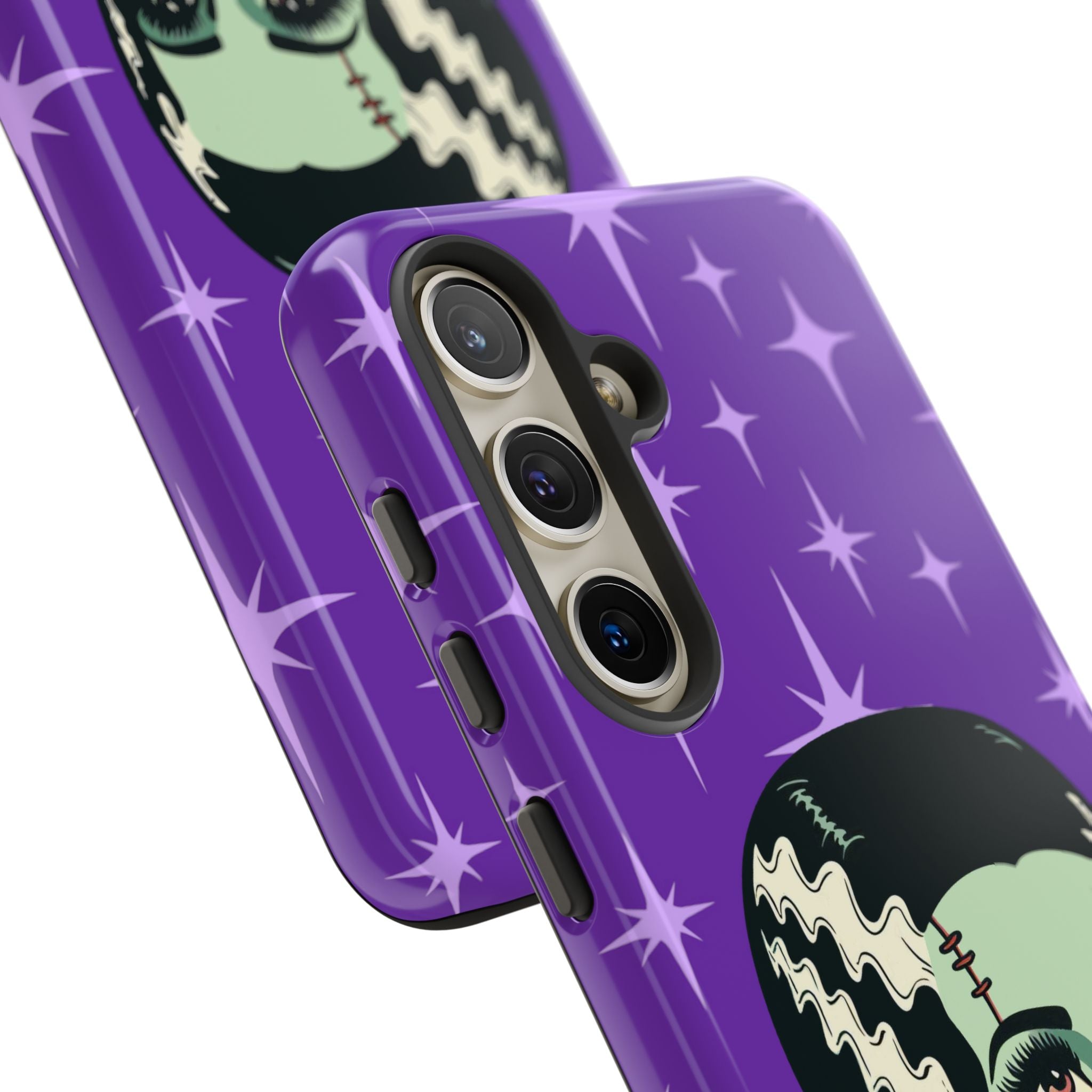 Bride of Frankenstein Retro Mid Mod Horror Buff Purple Halloween Tough Phone Case