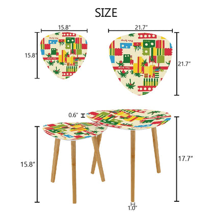 Palm Springs Modernism Kitschy Mod Nesting Tables - Mid Century Modern Gal