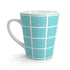 Mid Century Modern Breeze Block Blue, Kitschy Mod Latte Mug - Perfect for Coffee Lovers & Gift Giving - Mid Century Modern Gal