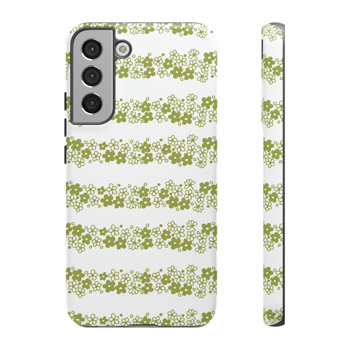 Pyrex Crazy Daisy Spring BlossonFloral Phone Case: Tough Cases with Elegant Green Floral Design, Durable Phone Cover