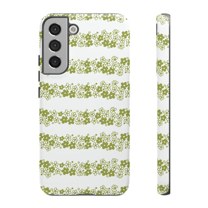 Pyrex Crazy Daisy Spring BlossonFloral Phone Case: Tough Cases with Elegant Green Floral Design, Durable Phone Cover