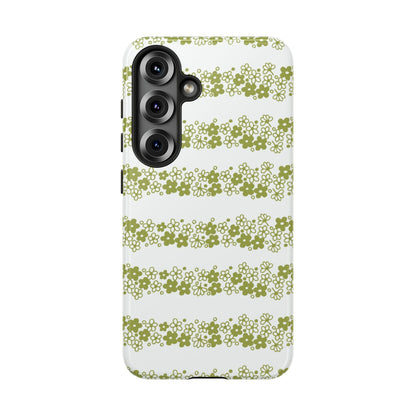 Pyrex Crazy Daisy Spring BlossonFloral Phone Case: Tough Cases with Elegant Green Floral Design, Durable Phone Cover