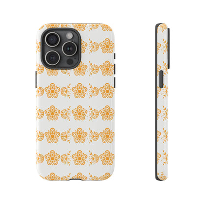 Pyrex Golden Butterfly Floral Phone Case, Tough Cases for Stylish Protection, Gift for Her, Durable, Trendy Floral Design, Cell Phone Cover