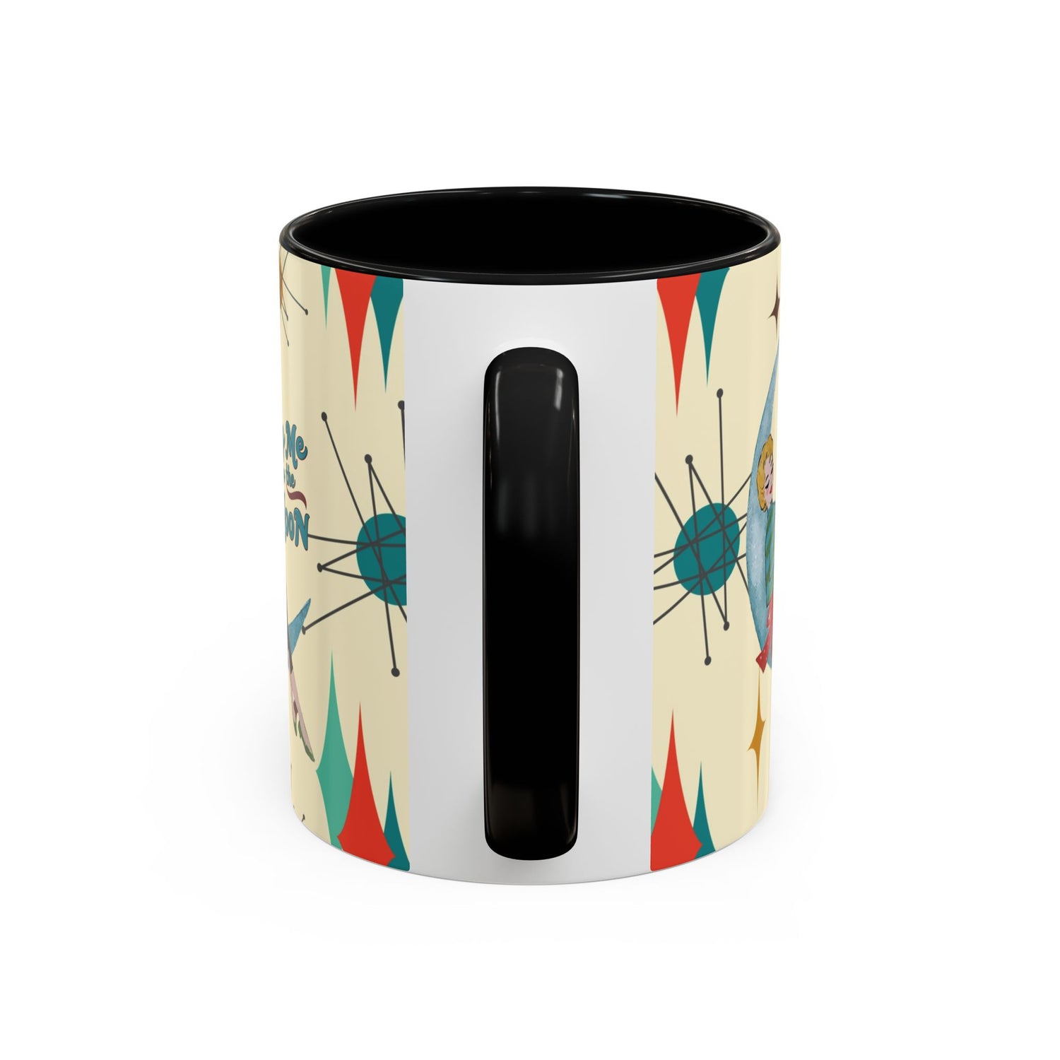 Mid Century Modern Retro Christmas Mug,  &