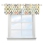 Scandinavian Mid Modern Danish Floral Valance Curtains - Mid Century Modern Gal